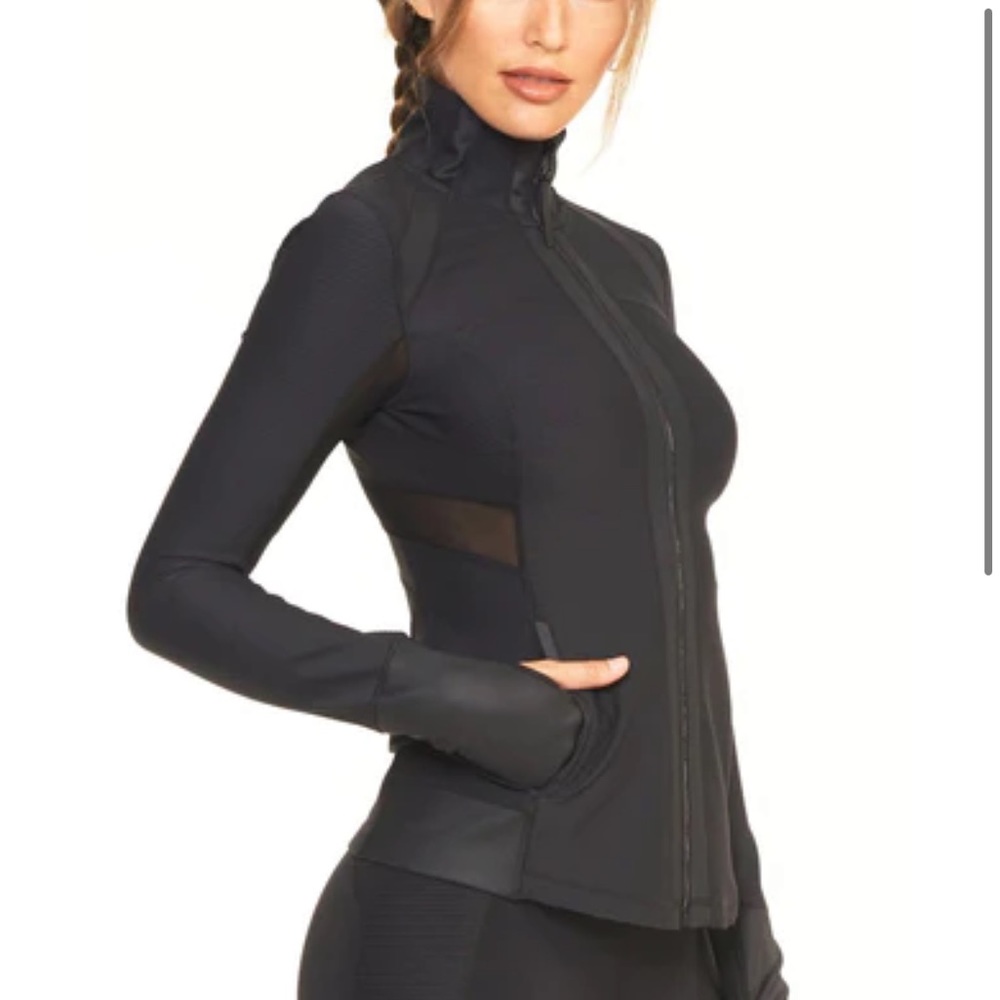 Activewear zip up track jacket top
